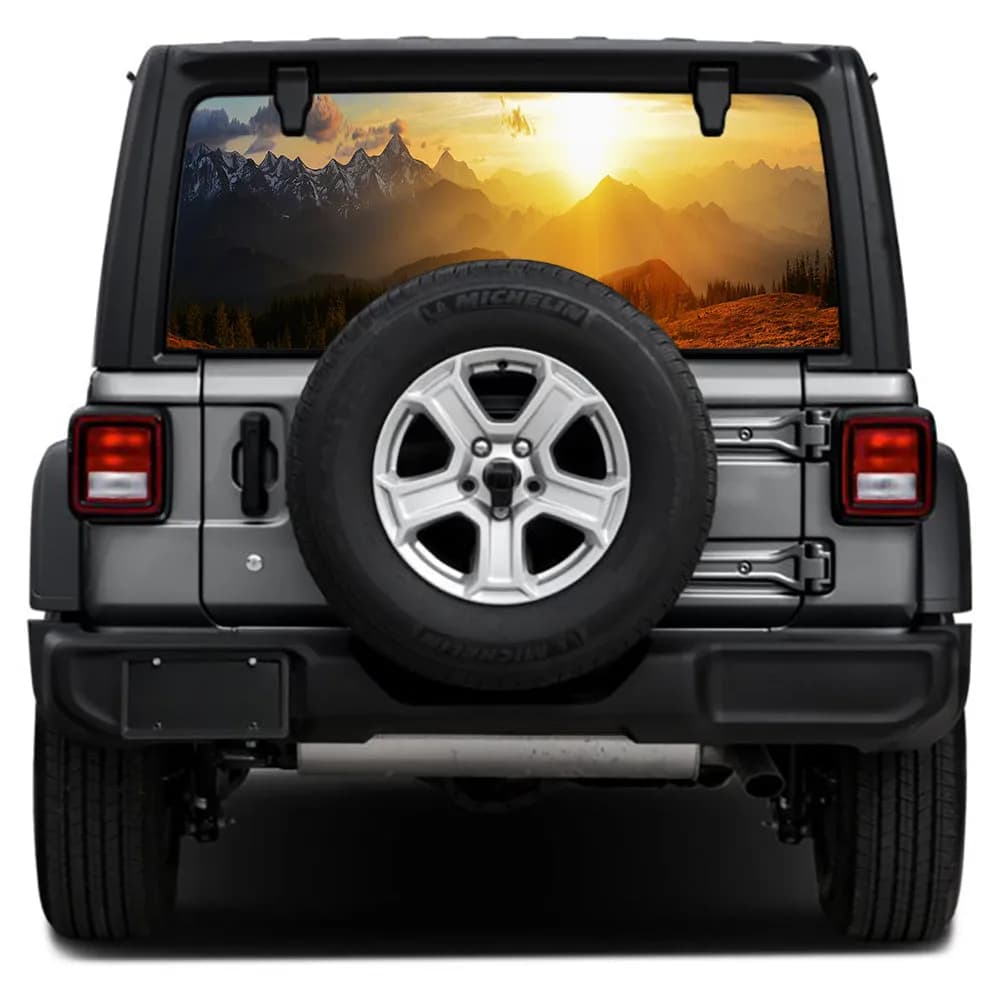 Adventure Awaits Rear Window Decal
