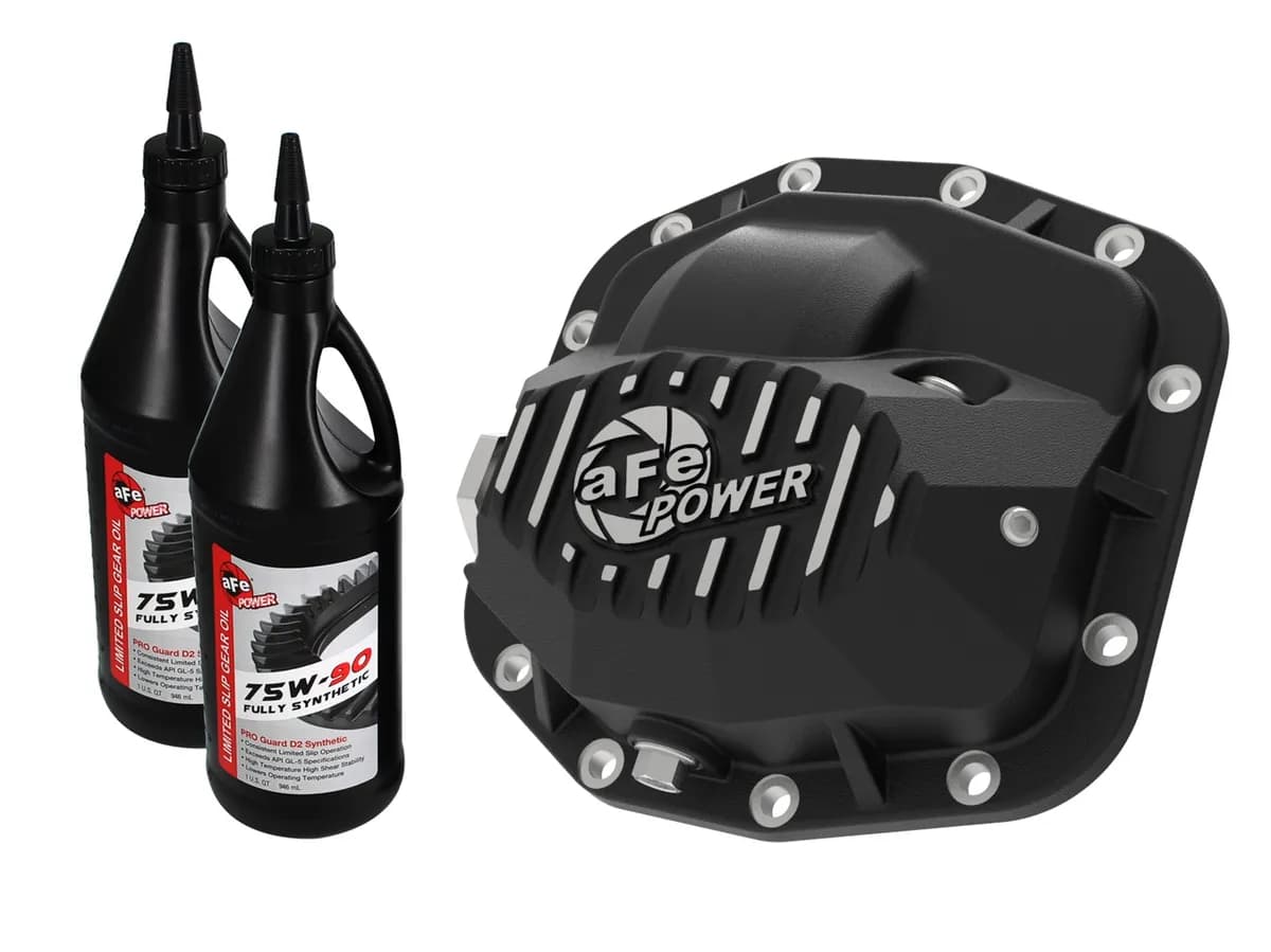 Pro Series Front Differential Cover Black W/ Oil (Dana M186)