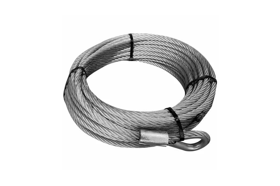 Winch Rope Wire 15006 3/16 Inch x 50 Foot (4.8mm x 15.2m) Bulldog Winch