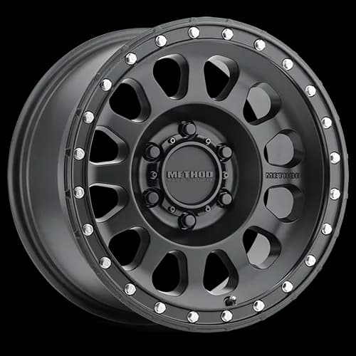 Aluminum Wheels 18x9 MR315 Bolt Pattern 6 On 139.7 Offset 18 Lip Size 1.65 Matte Black MB Method