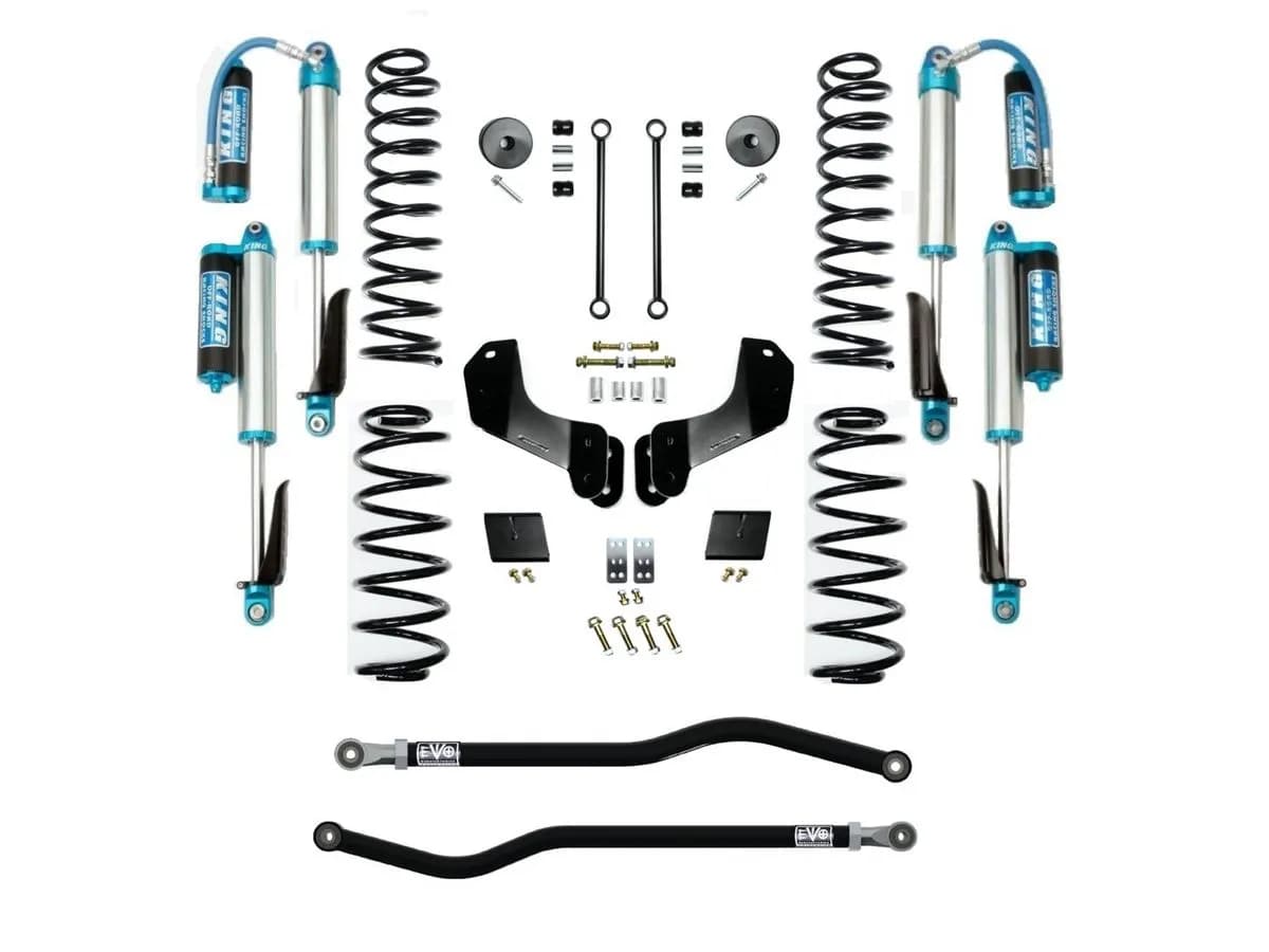 Pricing Only Order by Componentsevo Mfg JL 2.5ft Diesel Enforcer Overland Lift Stage 1 Plus With EVO Spec King Shocks