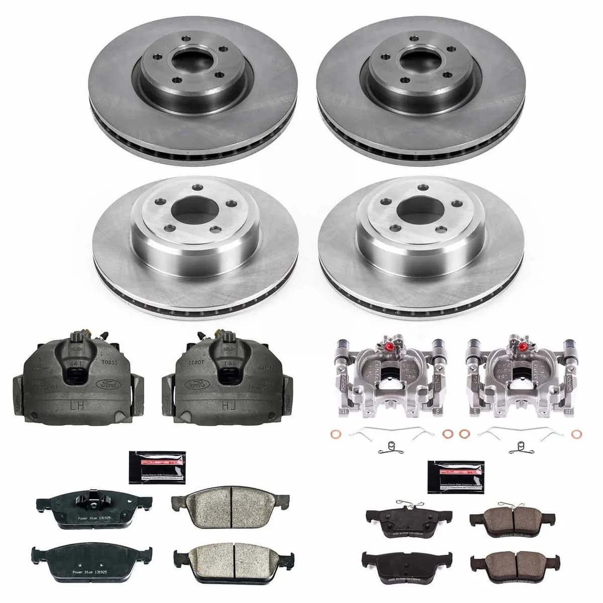 Z17 Direct Replacement Kit: Rotors; Ceramic Pads; Calipers