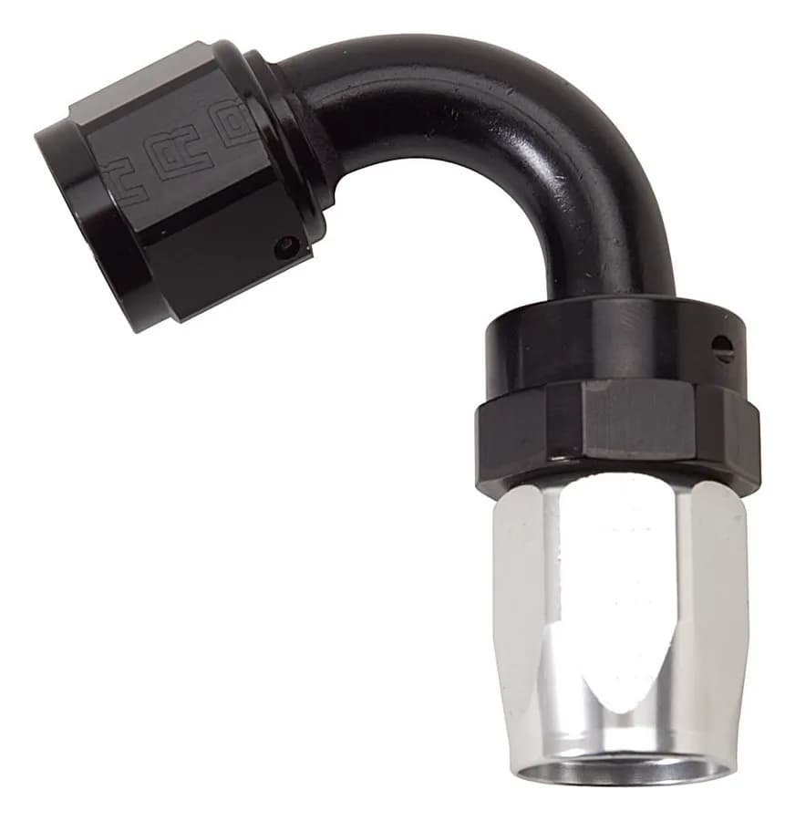 10AN 120Deg Swivel Tight Radius CLR/BLK