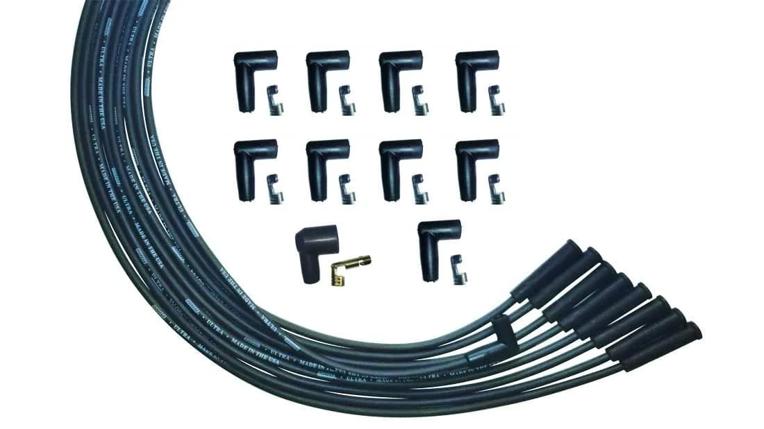 Wire Set Ultra Black v8 Str Plug Univ. Hei Unsleeved