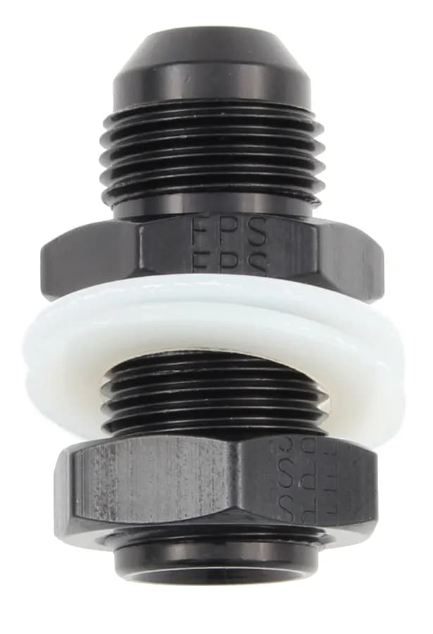 #12 Fuel Cell Bulkhead W/Washers & Nut Black