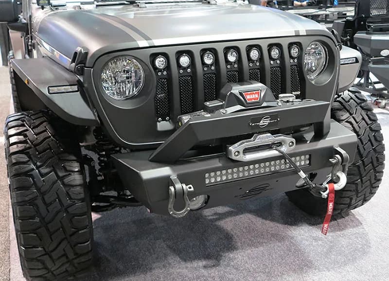 Steelcraft - Stubby Front Bumper - Textured Black - 70-92620