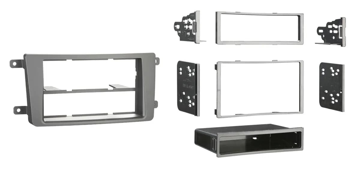 TURBOKits; Radio Installation Kit; Incl. Instructions/Hardware; For Double DIN And Single DIN; Black;