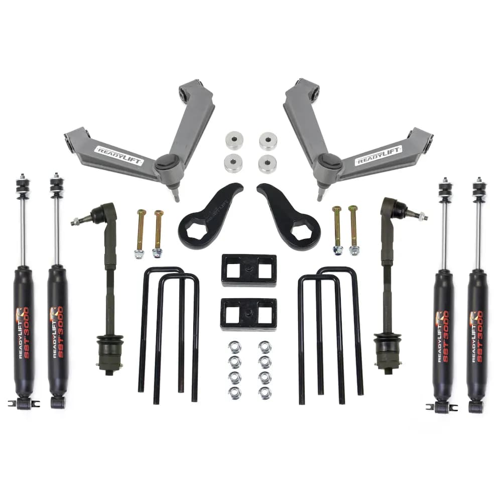 3.5IN SST Lift Kit Front with 1IN Rear with Fabricated Control Arms with SST3000 Shocks 2011-2018