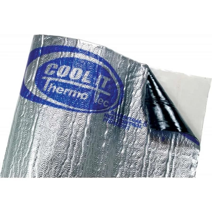 Suppressor Heat and Sound Film 60 Inch x 36 Inch Silver Up to 2000 Degree F 2 PC Thermo Tec