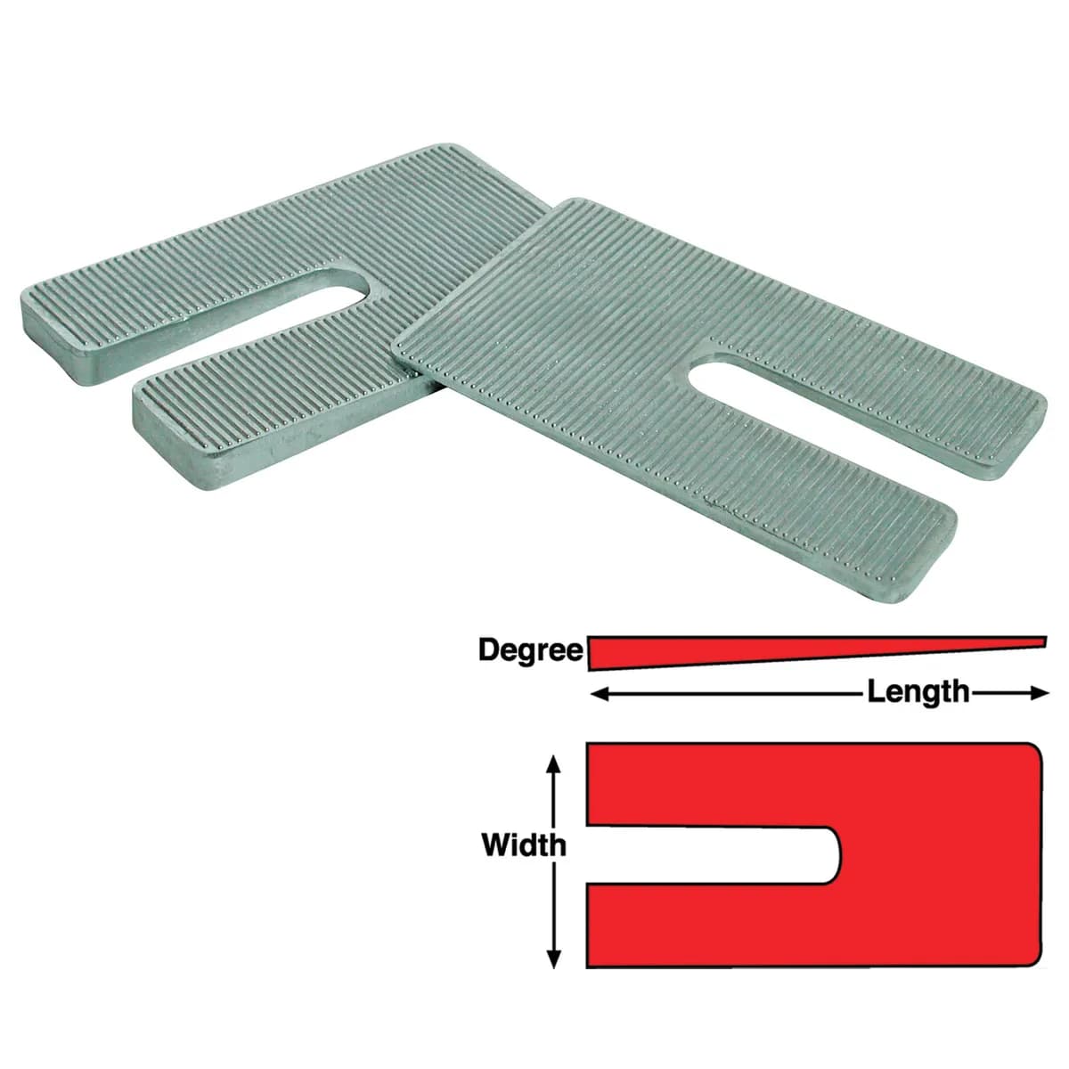 SPC 10543 - Zinc Shims 3 x 6 x 2.5 (6 Pieces)