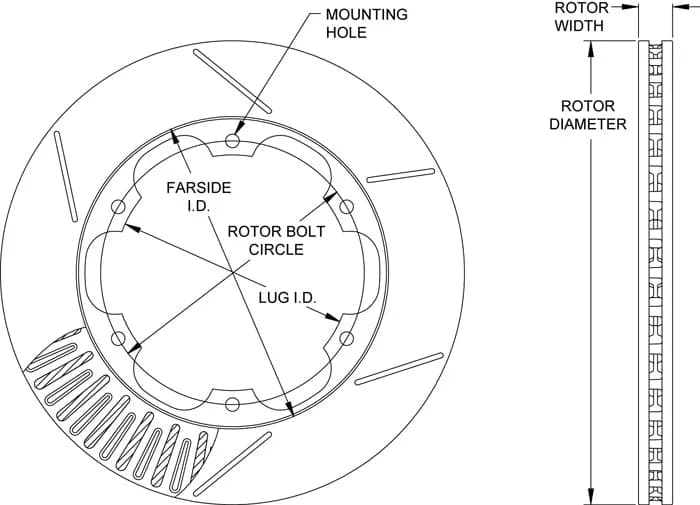 Wilwood Rotor-GT72 SPC-37 11.00 x .810 - 6 on 6.25in