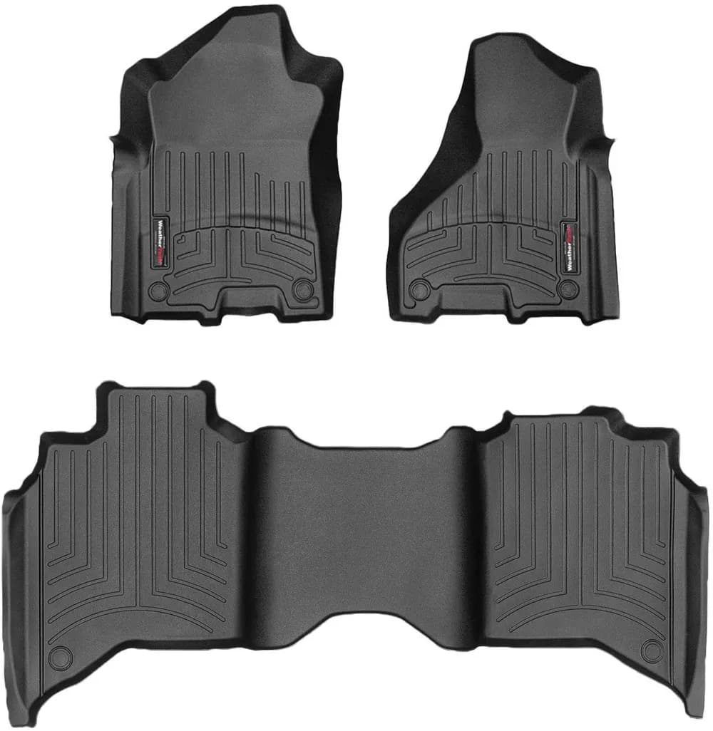WeatherTech 2021 - 2025 Cadillac Escalade Black Front and Rear Floorliners 441632-1-2