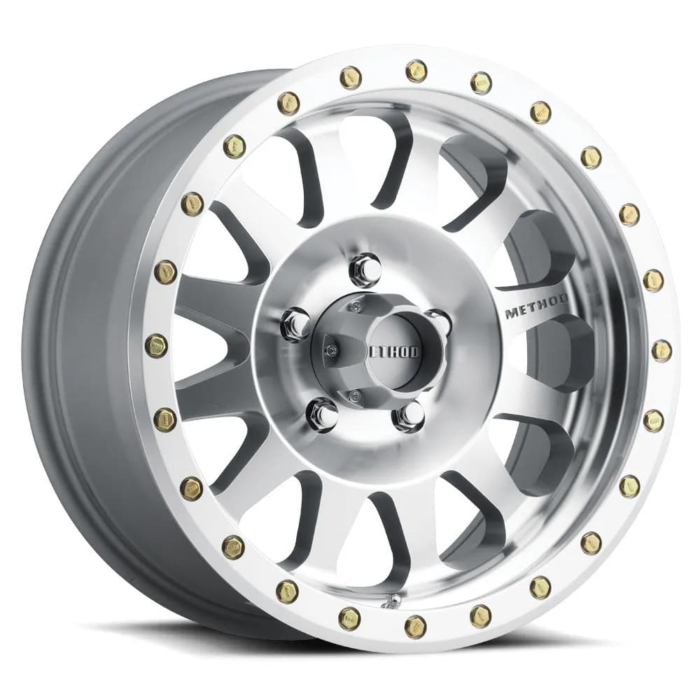 Aluminum Wheels 20x10 Double Standard MR304 Bolt Pattern 8 On 170 Offset -18 Lip Size 3.9 Machined SL Clear Coat Method