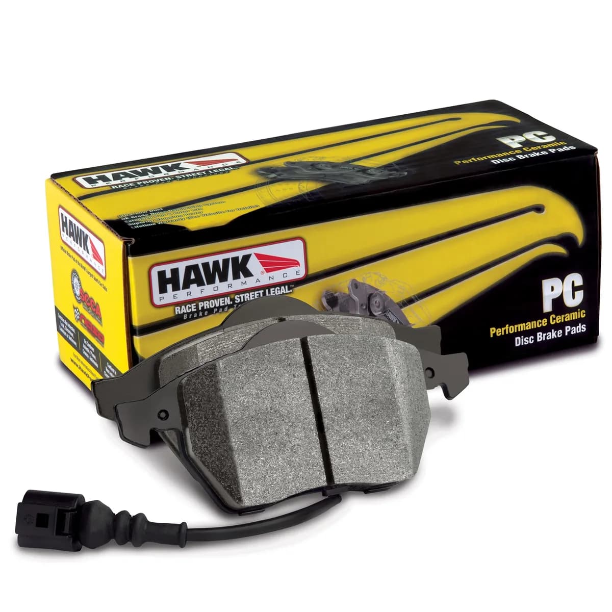Performance Ceramic Disc Brake Pad; 0.670 Thickness;