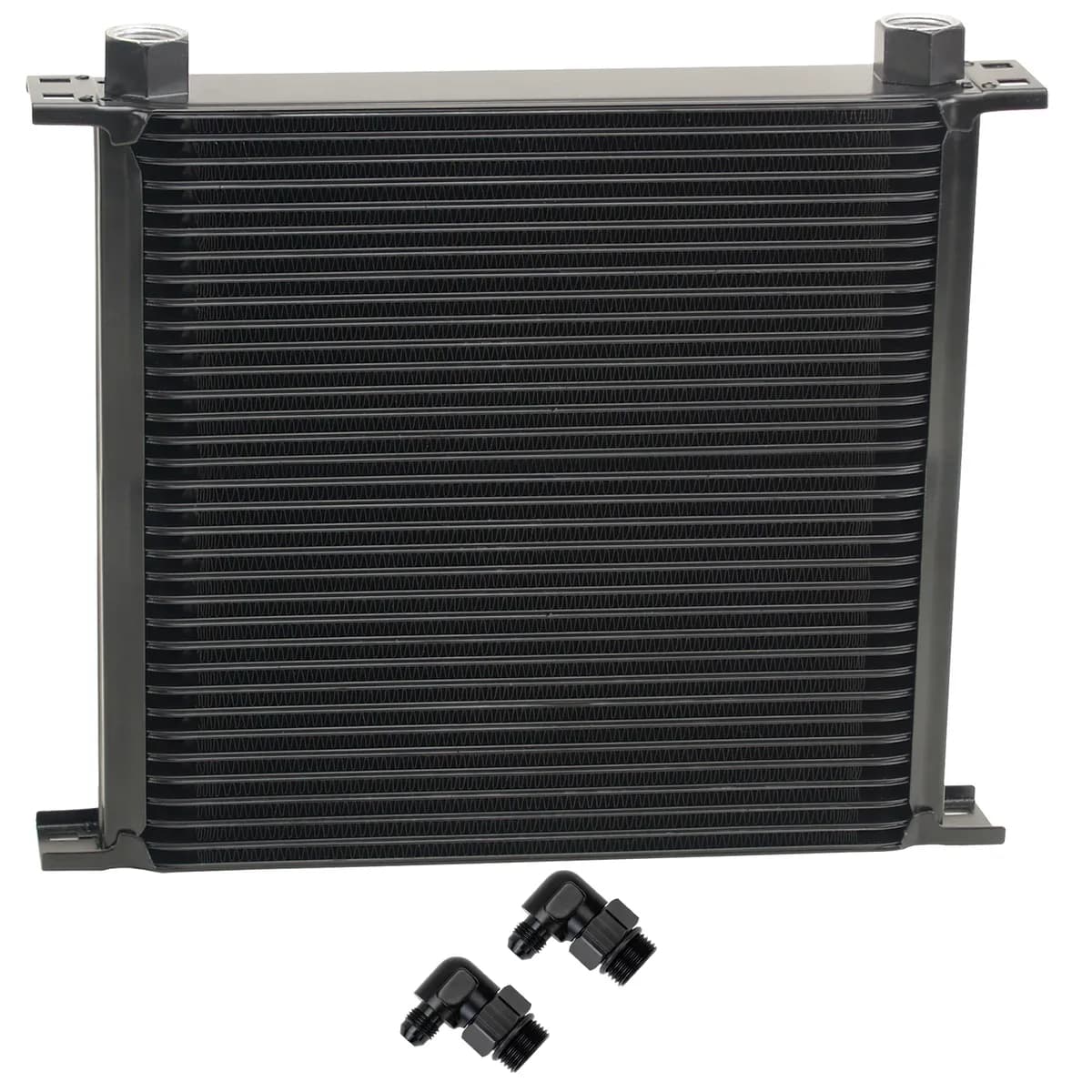 34 Row Series 10000 Stack Plate Cooler 90deg Swivel 6an Fitting Aluminum