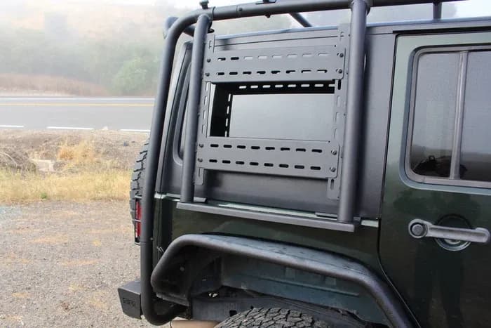 Cargo Roof Rack Accessory Mount; Incl. Step Pad; Fits Driver Or Passenger Side;