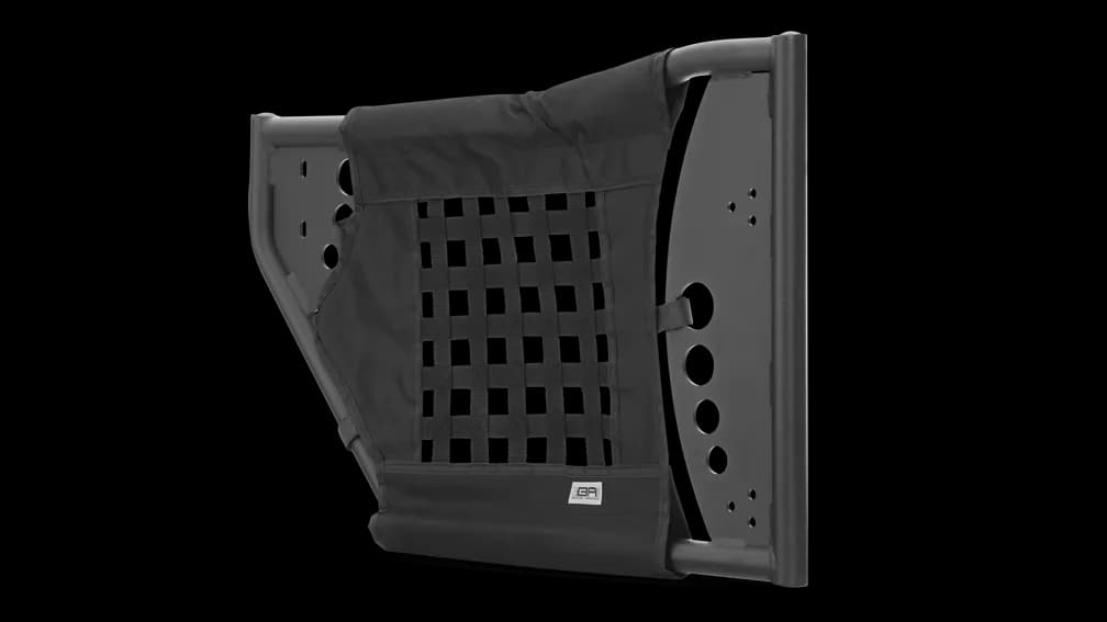 Trail Doors; Gen III; Pair; Rear; Steel; Nylon Webbing Included; Textured Black Powder Coat;