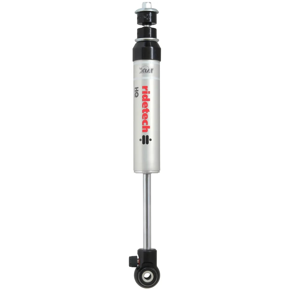 Rear HQ Shock Absorber W/ 7.55 Inch Stroke W/ Stud/Eye Mounting Inverted 1 Rebound Adjustable Shock W/ 1/2 Inch I.D Bushing Sleeves 12.65 Inch X 20.2 Inch W/ A 15.75 -17 Inch Ride Height Ridetech