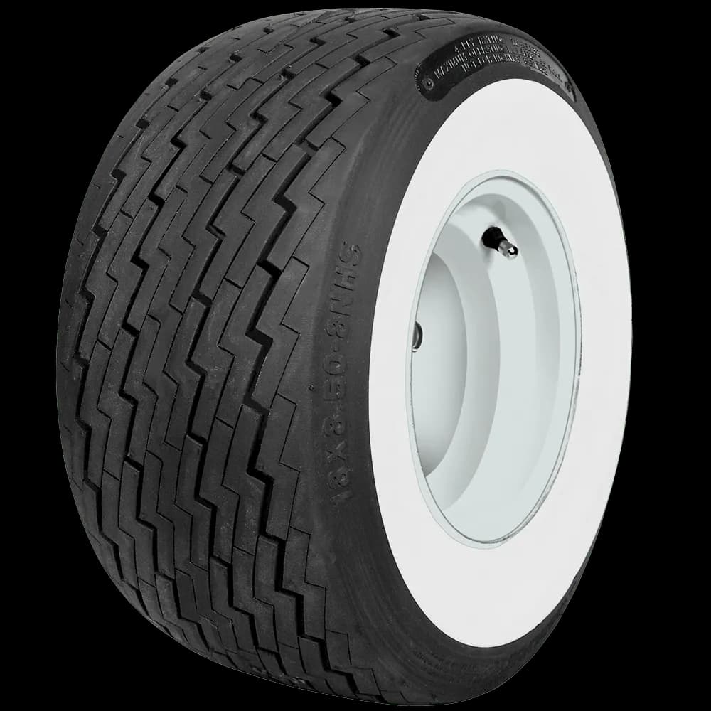 18x8.508 Coker Golf Cart Tire 2 1/2in Wide Whitewall