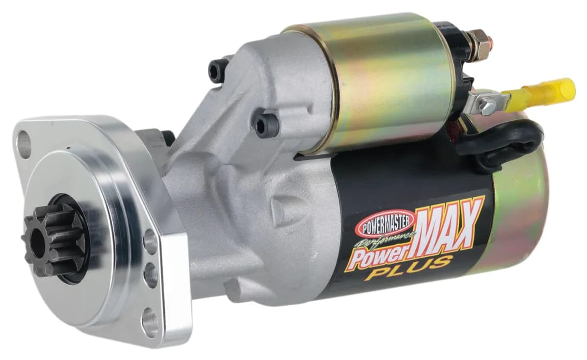 PowerMax Plus Starter; 16:1 Compression Ratio; 3.7:1 Gear Reduction; Billet Black/Natural Finish; For Circle Track Racing Applications w/Bert Brinn Transmission;