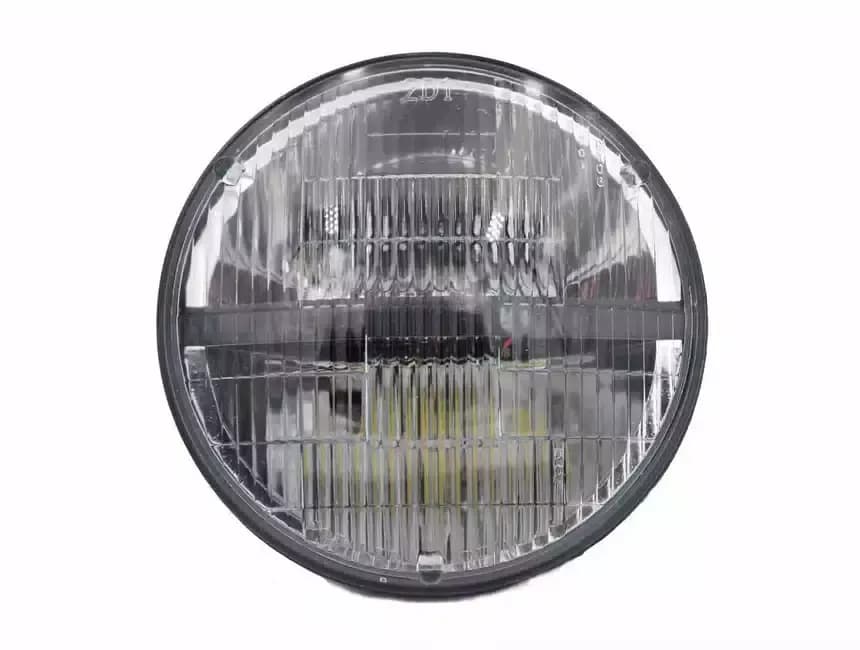 4549 Cj2a Smooth Glass Clear Sealed Beam LED Headlights 7in