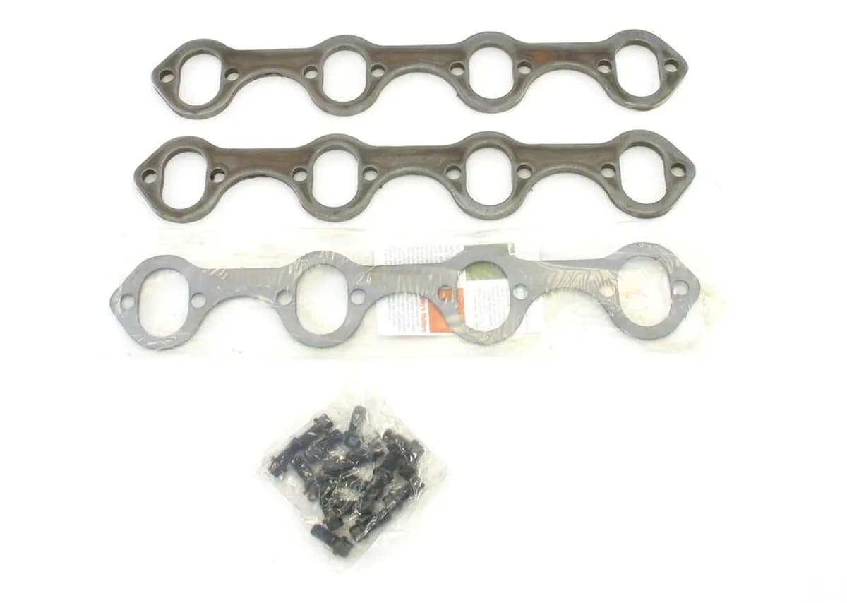 Patriot Exhaust H7870 Header Flange Pair Ford 260-351W Tube Diameter 1 5/8"-1 3/4" Oval Port