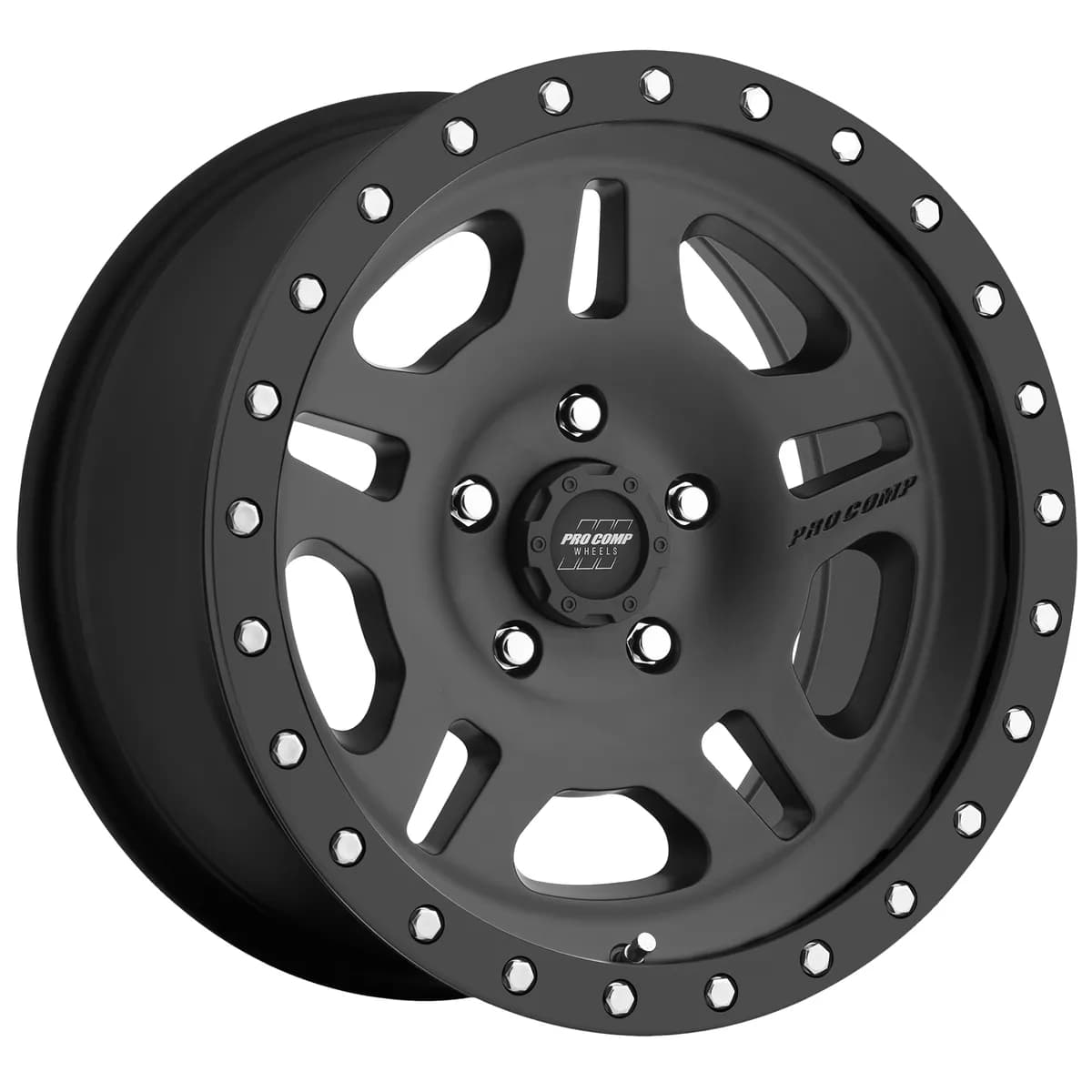 Pro Comp 5029-78573 La Paz Satin Black 17x8.5 5x5 4.75BS Offset 0mm Cap P/N 502932700