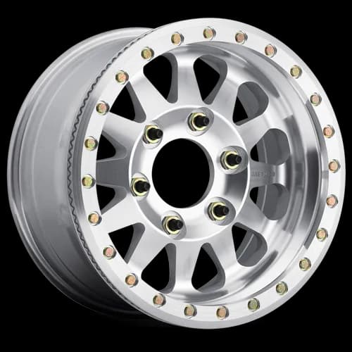 Aluminum Wheels 17x9 Beadlock MR101 Bolt Pattern 8 On 165.1 Offset -12 Lip Size 3.15 Raw Machined Method