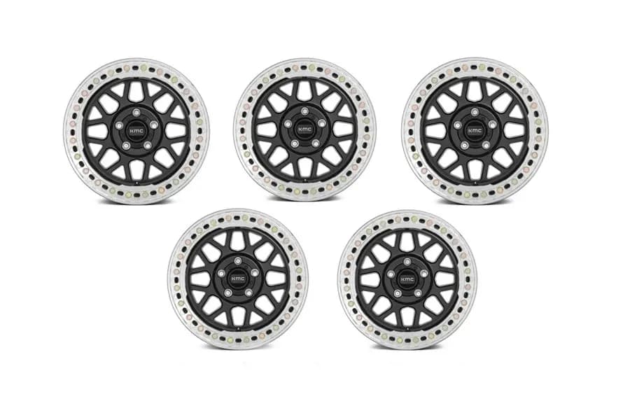 KMC Wheels KM235 Grenade Crawl Beadlock Wheel Package - JT/JL/JK