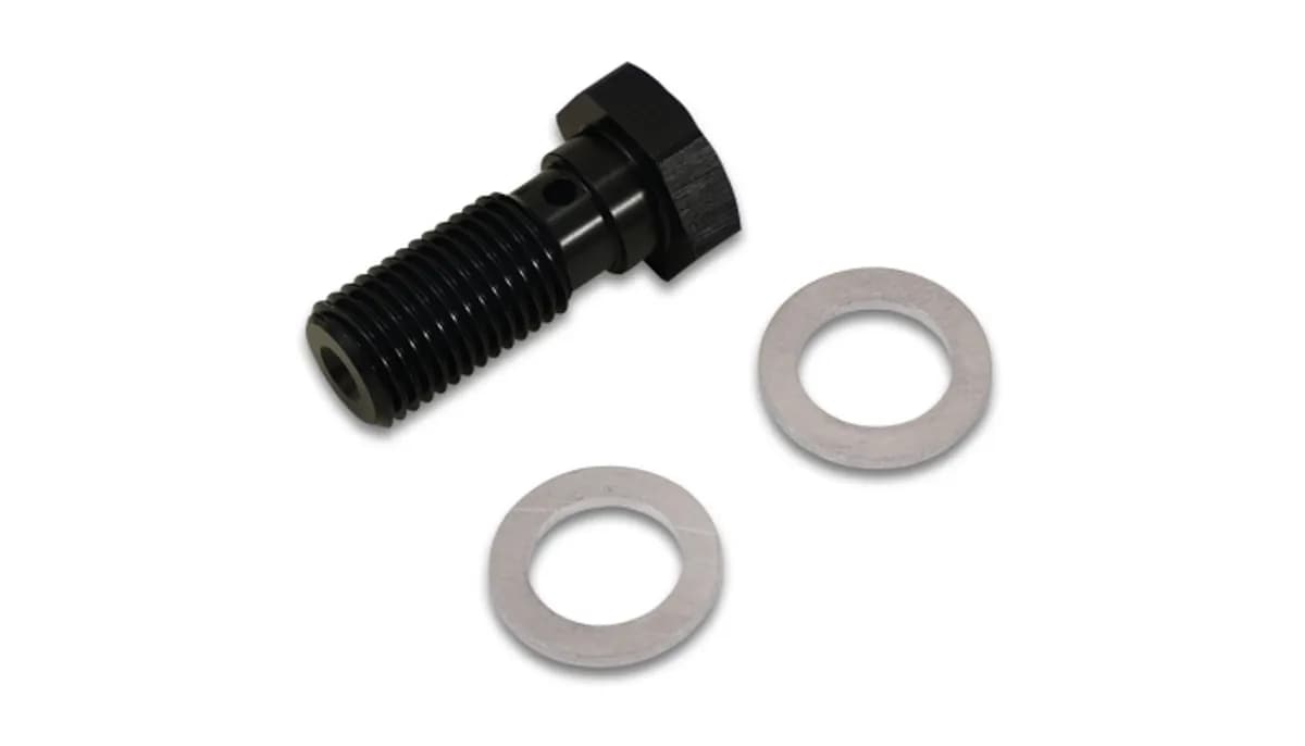 Vibrant Performance - 11471 - Banjo Bolt, Thread Size: 3/8 in. - 24; Bolt Length: 23mm