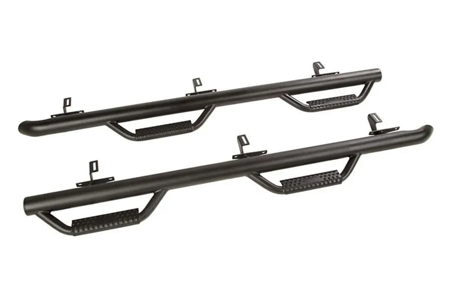 Spartan Nerf Bars Textured Black; 0718 Jeep Wrangler Jku 4 Door