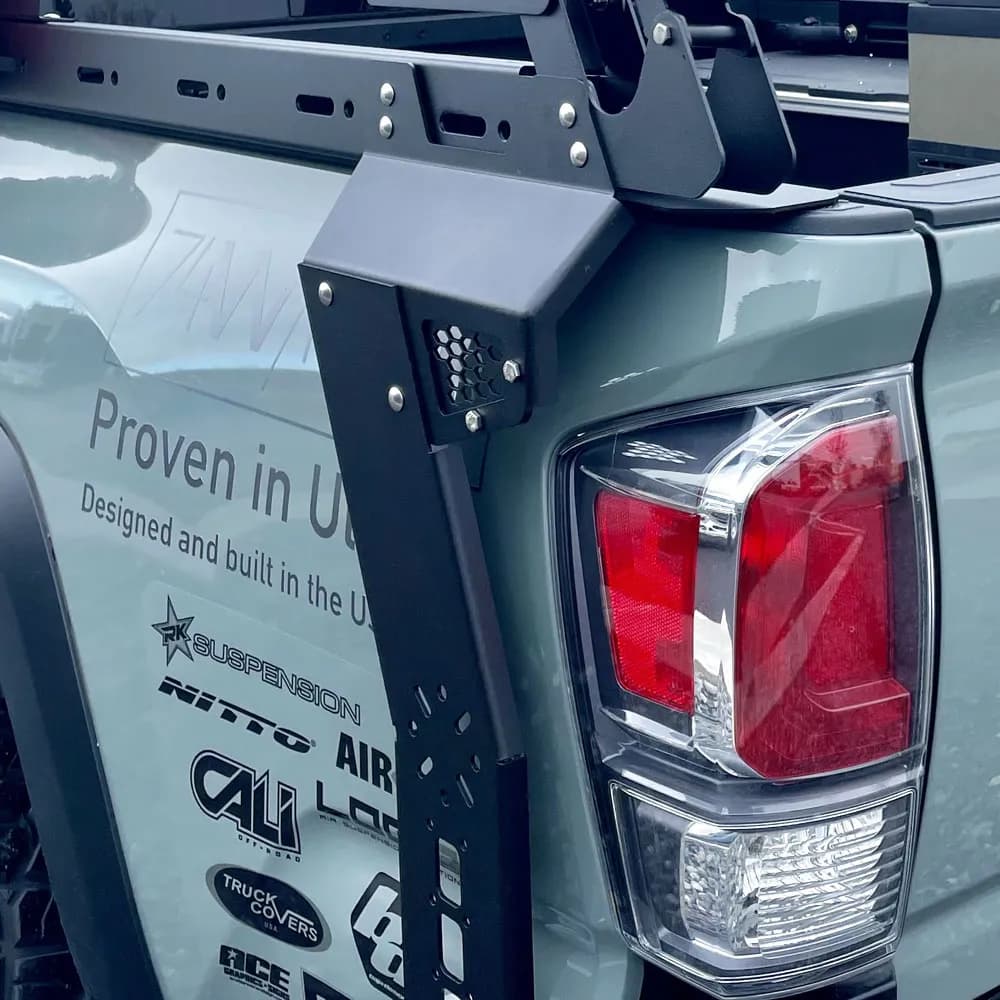 2015-2022 Tacoma Bed Rack - Rear Quarter Side Rails Rock Slide Engineering