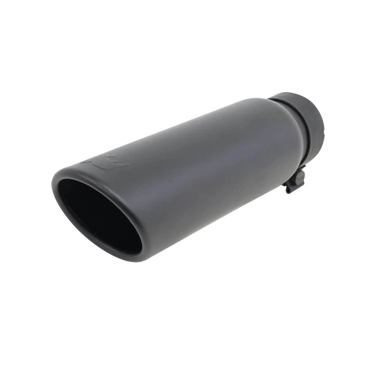 Go Rhino GRT3414B - Black Powder Coated Stainless Steel Exhaust Tip - Textured Black