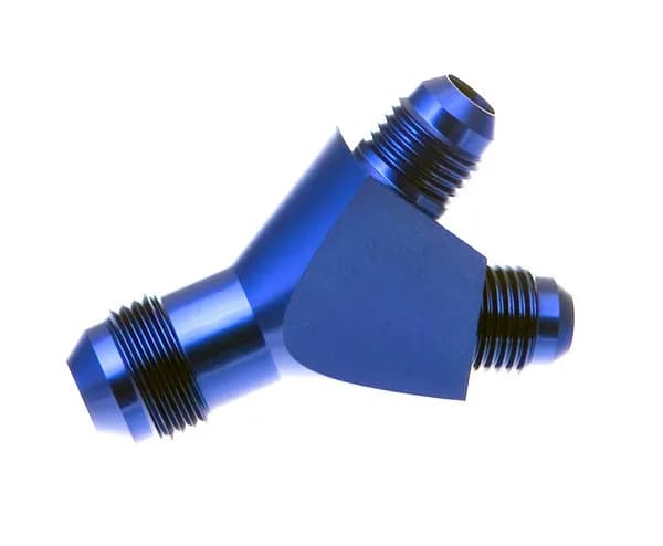 10 Single Inlet to 08 Dual Outlet Blue