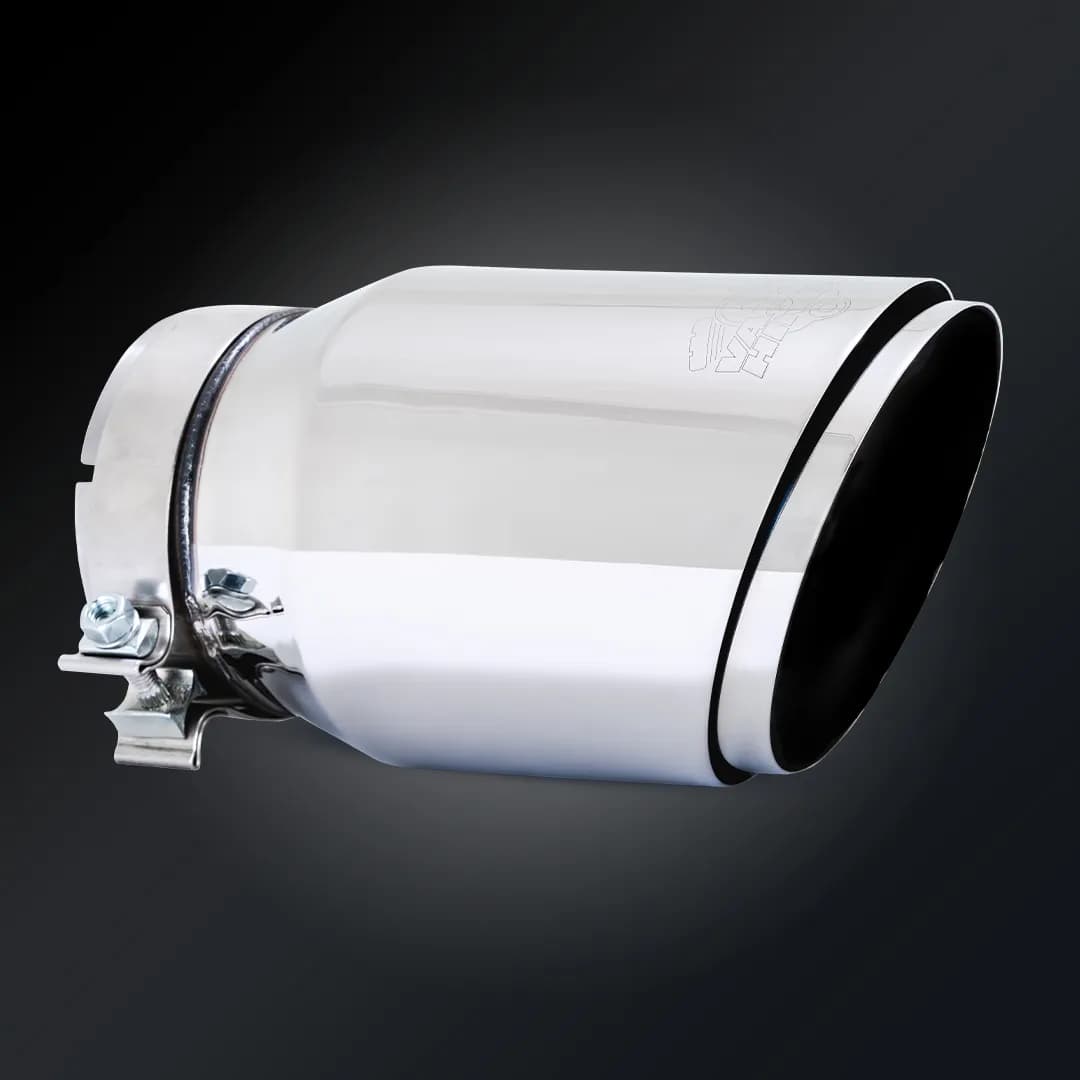 Vance & Hines 26916 Vance & Hines 5 x 6.5 x 12 Polished Twin Slash Universal Exhaust Tip