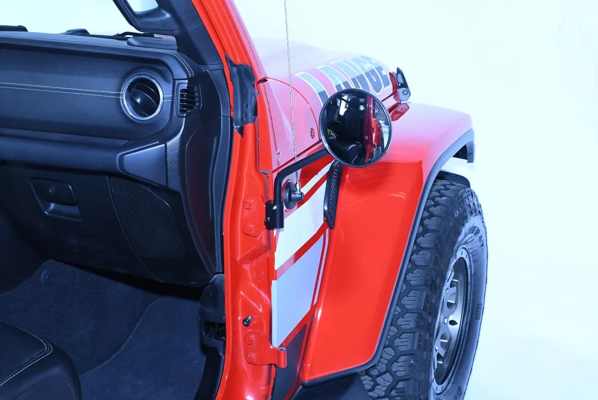 Quick Mirror – Black Door Hinge Mount Mirrors for Jeep Wrangler JL/JLU & Gladiator JT (2018+)