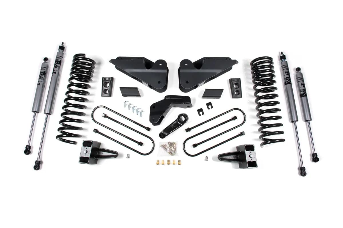 2013-2018 Ram 3500 5.5 Suspension Lift Kit - GAS - Front Coil Rear Block - Fox 2.0 Adventure Series Shocks