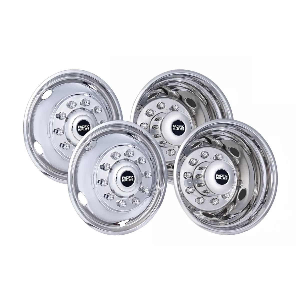 43-1975 Wheel Simulator - 19.5" x 6.75" Full Set, 10-Lug, 5 Vent Holes (2020-2026 F600)