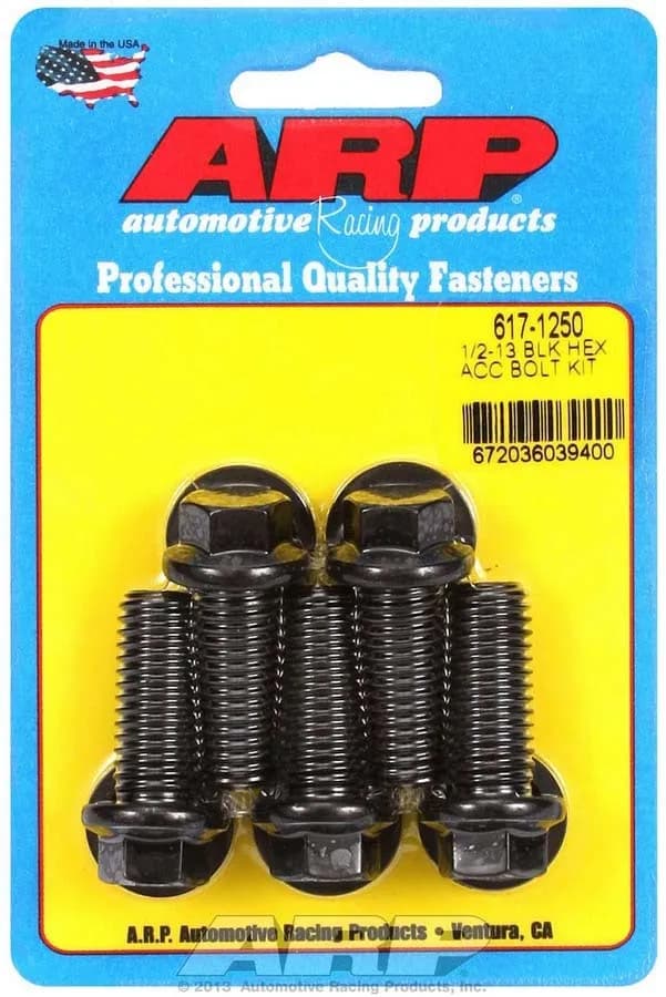 1/213 x 1.250 Hex Black Oxide Bolts