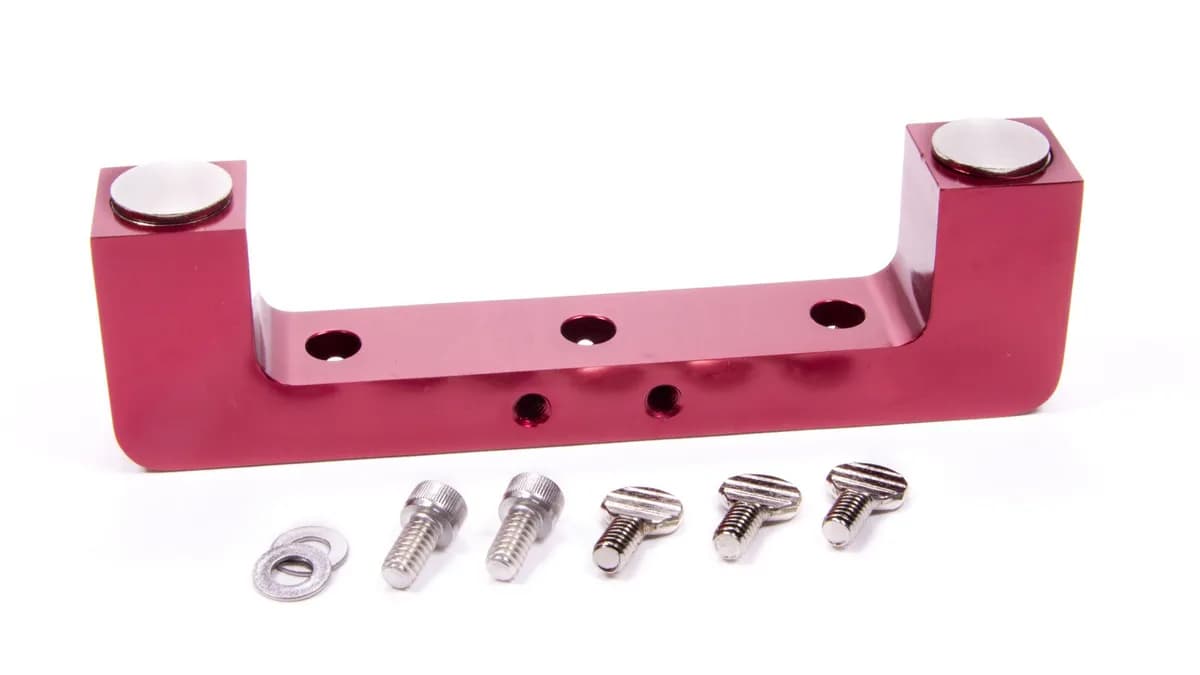 Magnetic Deck Bridge Tool Dial Indicator Not Included Will Fit Over Any Cylinder Bore Up to 4.500 Inches Aluminum Red Anodized Magnets Proform