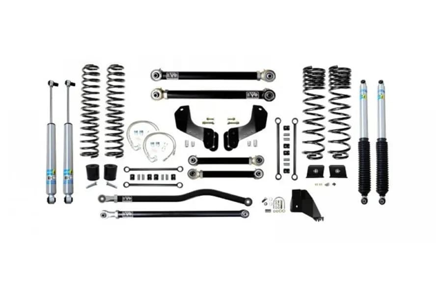 EVO Manufacturing 4.5in Enforcer Overland Stage 3 Plus Lift Kit w/ Bilstein Shocks - JT