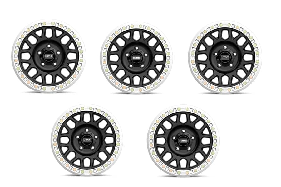 KMC Wheels KM234 Grenade Desert Beadlock Wheel Package