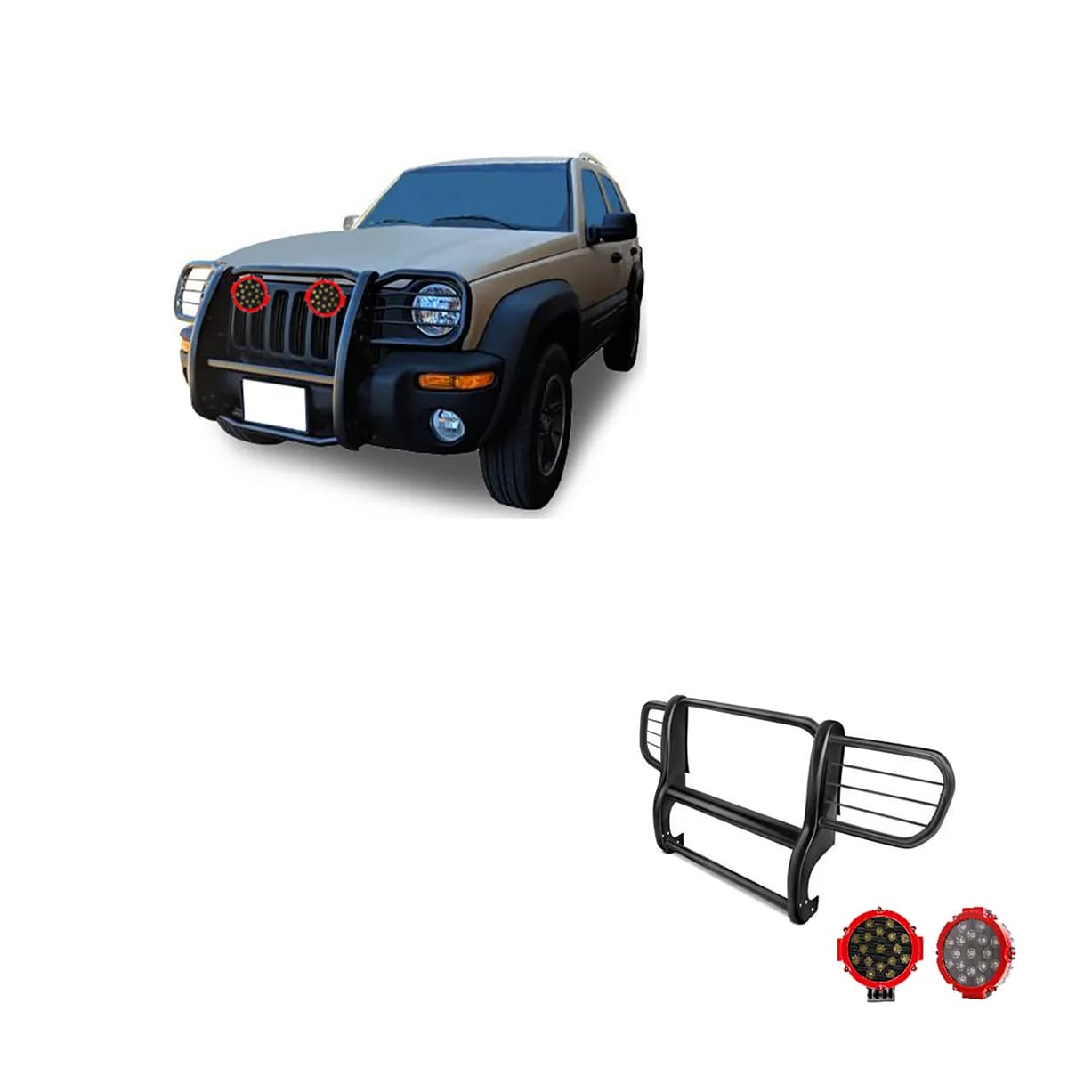 Black Horse Off Road 17EH26MA-PLR Grille Guard Kit