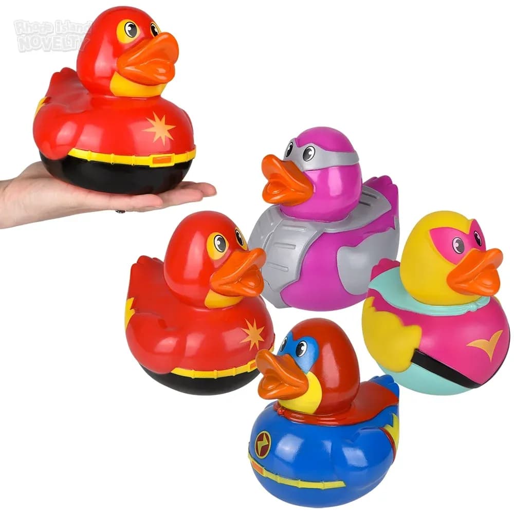 Big Superhero Rubber Duckies 6\"