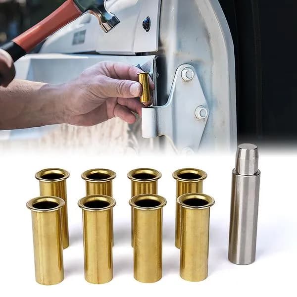 8PC Replacement Door Hinge Bushing Set with Removal Tool for 2007+ Jeep Wrangler 4 Door JK JL