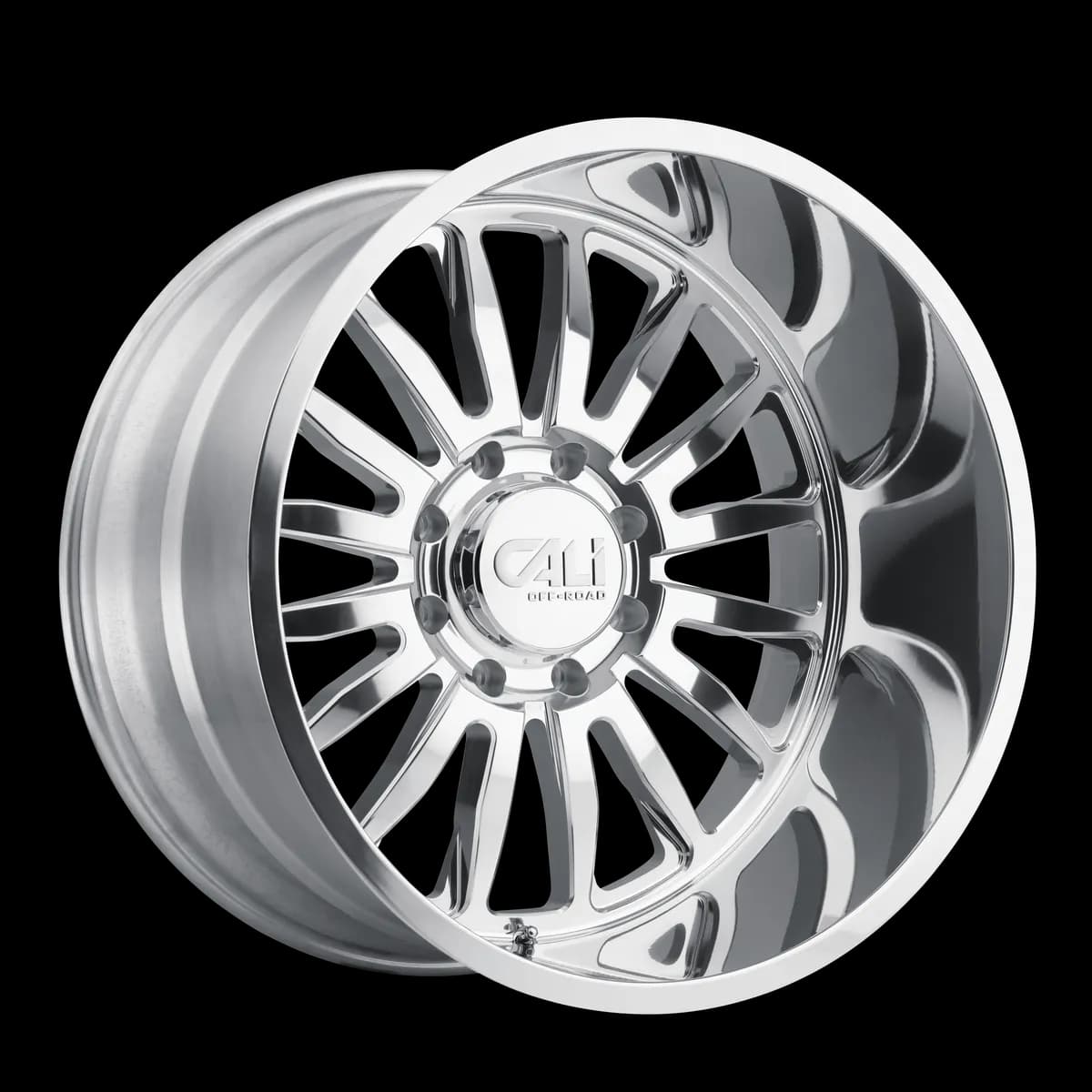 Cast Aluminum Wheels Summit 9110 PO 22x10 Milled Spokes Polished 6 On 139.7 Bolt Pattern 0 Offset Cali Offroad Wheels