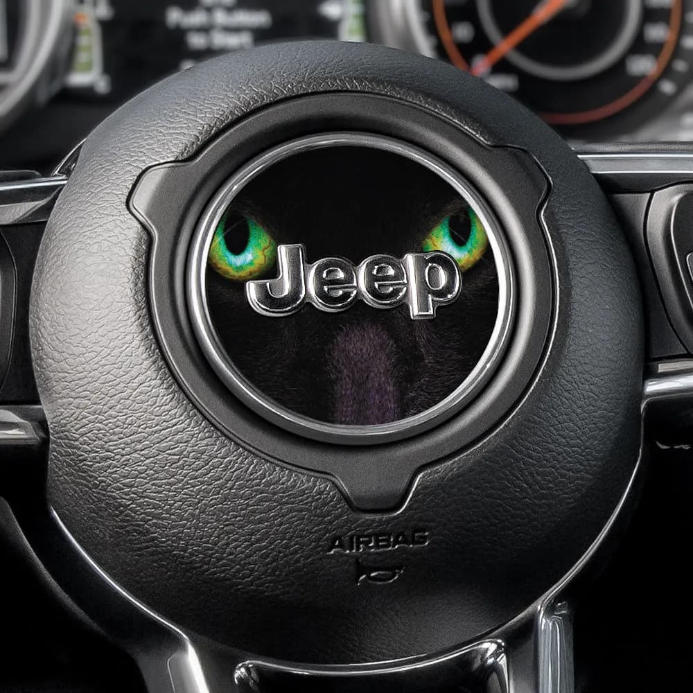 Here Kitty Kitty Steering Wheel Decal