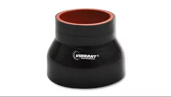 Reducer Coupler; 2.5 in. Inlet ID; 3 in. Outlet ID; 4.5 in. Length; 35 PSI Maximum Operating Pressure; 0.2 in. Wall Thickness; Black;