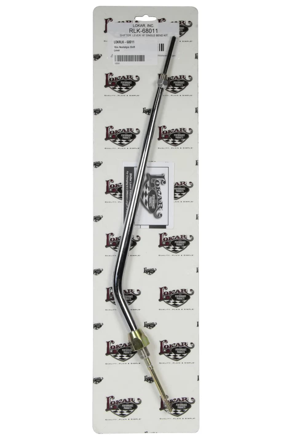 Lever Conversion Kit; 16 in. Lever; Lower Threads; Chrome Finish;