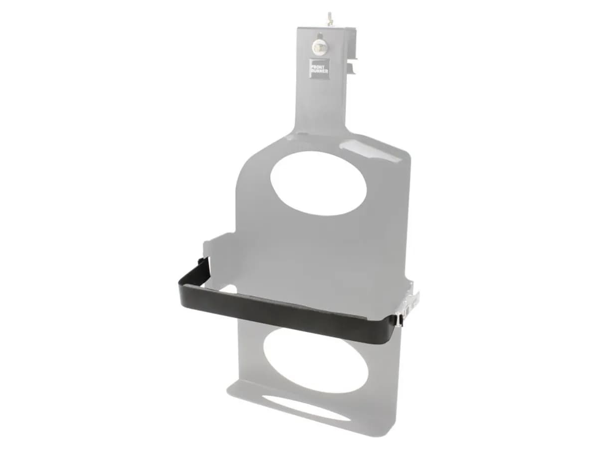 Side Mount Jerry Can Holder Spare Strap; Black Powder-Coated; High Strength Steel; 15.2 in. L x 1.5 in. W x 4.4 in. H;